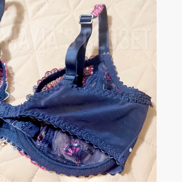 Prima Donna 30D Eden Luxury Balcony Vintage Bra 0162514 in Blue Paradise - Picture 14 of 16